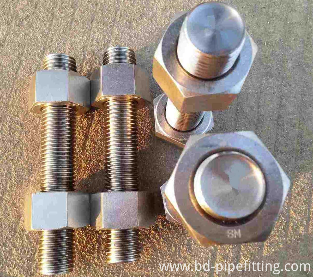 Carbon Steel Color-Zinc Plated A193 B7 Stud Bolt 